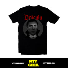 Load image into Gallery viewer, Playera Dracula Bela Lugosi Vampiro Bram Stoker Unisex Mod 3
