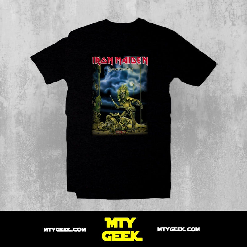 Playera Iron Maiden - Mod. Sanctuary Unisex T-shirt Vintage