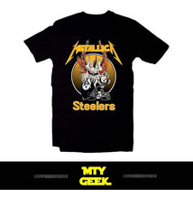 Load image into Gallery viewer, Playera Pittsburgh Steelers Acereros Nfl Metallica Americano
