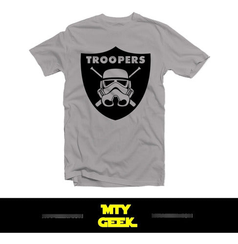 Playera Star Wars Mod. Troopers Raiders Darth Vader Unisex