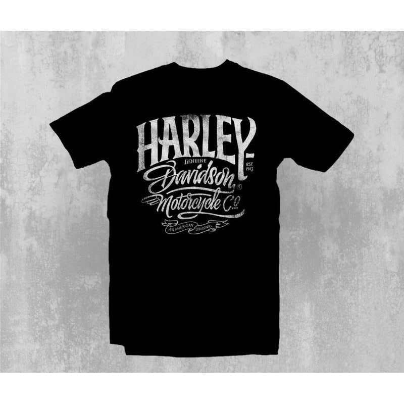 Playera Harley Davidson Mod. Fonts Unisex