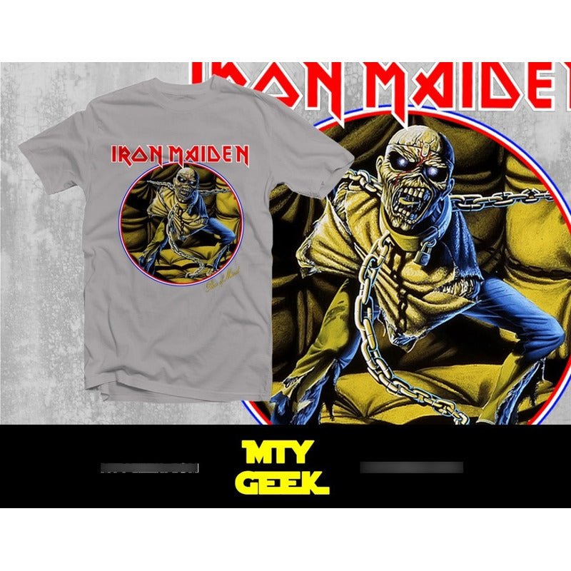 Playera Iron Maiden Mod. Piece Of Mind Retro Vintage Unisex