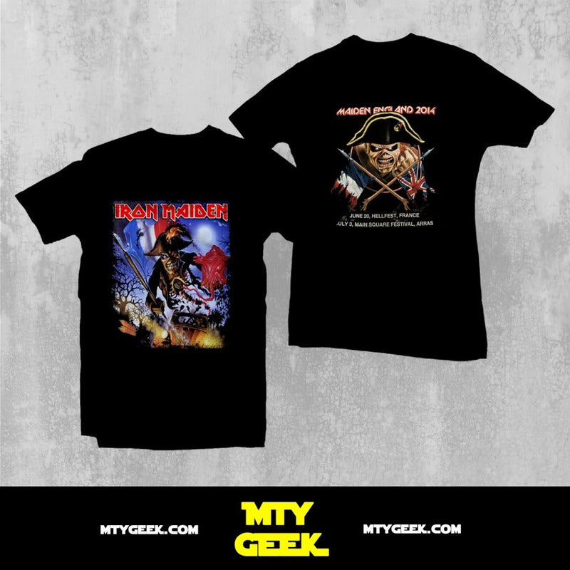 Playera Iron Maiden Mod. Tour France Unisex Vintage Tshirt