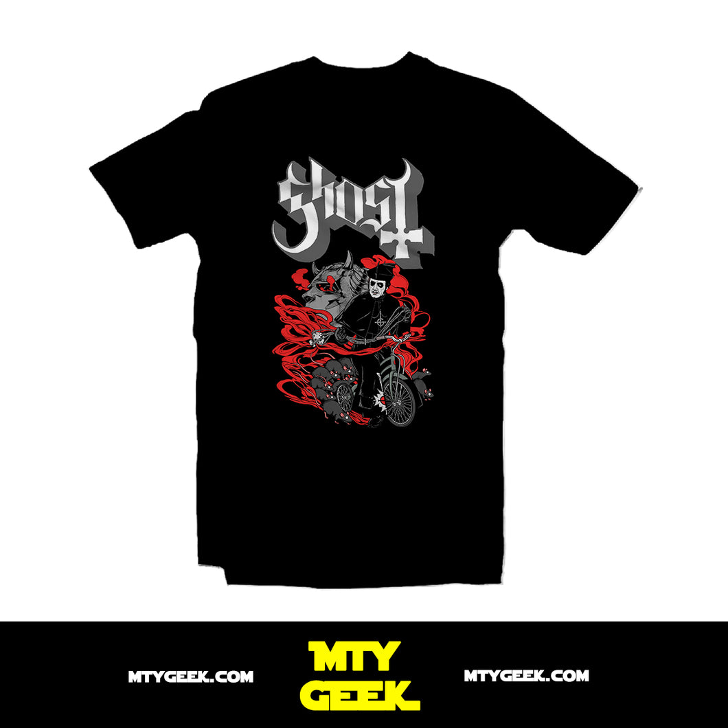 Playera Ghost - Mod. The Tricycle Cardinal Vintage Unisex