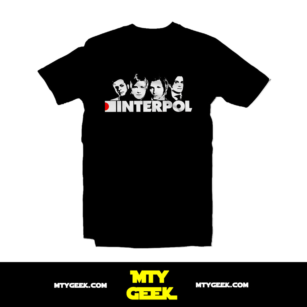 Playera Interpool - Mod. Faces Band Retro Vintage Unisex