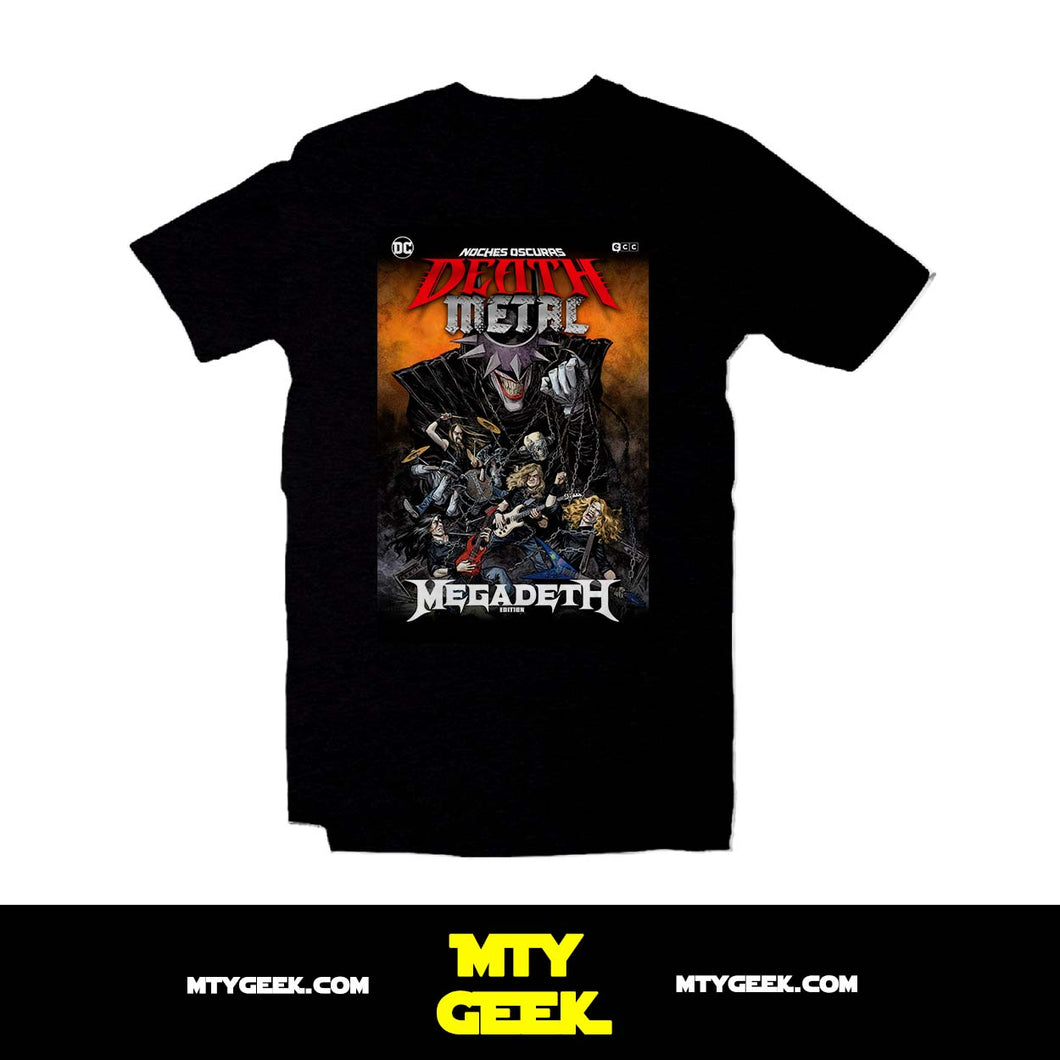 Playera Megadeth Mod. Marvel Comics Dave Mustaine Unisex