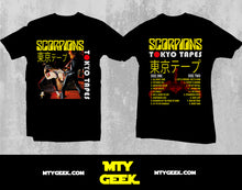 Load image into Gallery viewer, Playera Scorpions - Mod Tokyo Tapes Vintage Retro Unisex
