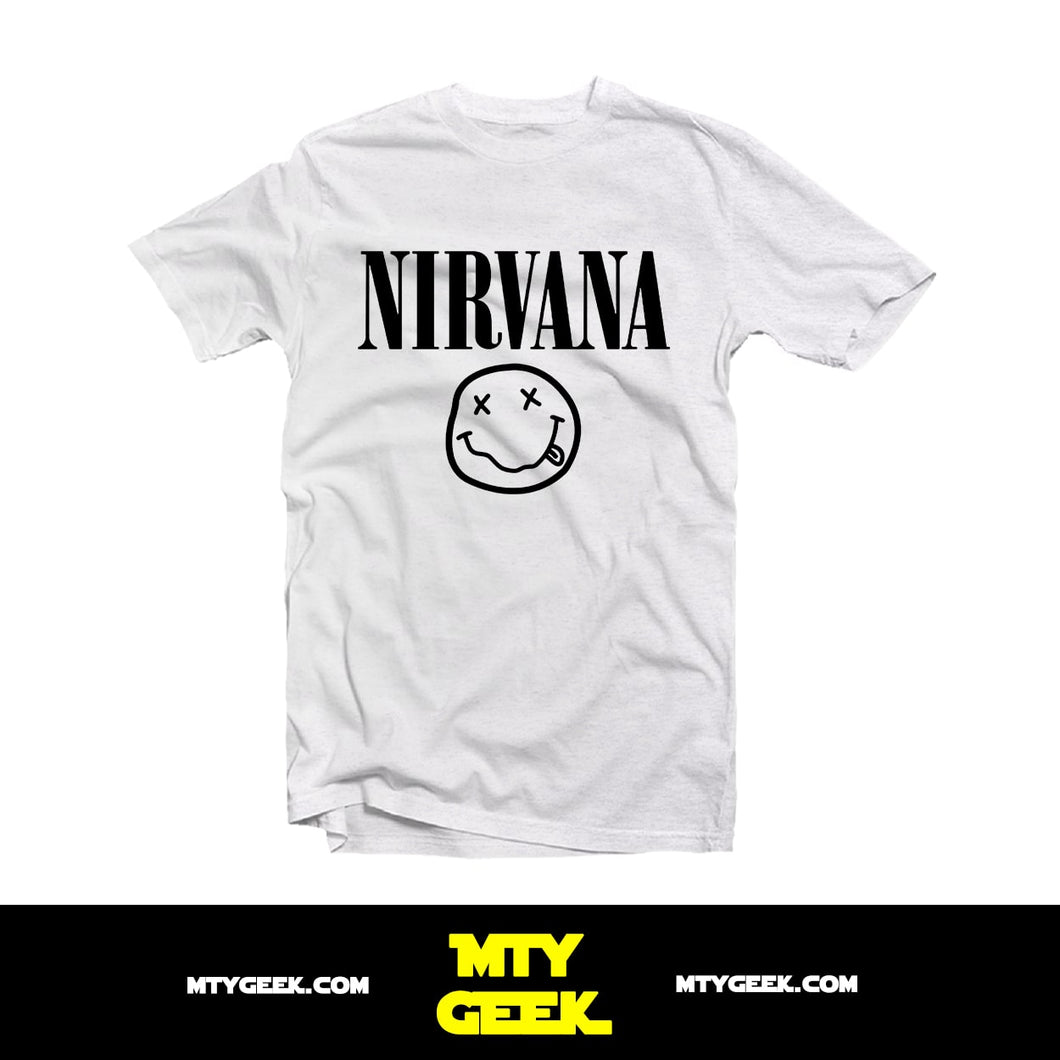 Playera Nirvana Kurt Cobain Logo Grunge Vintage Retro Unisex